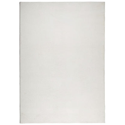 vidaXL Teppich IZA Kurzflor Skandinavischer Look Creme 160x230 cm