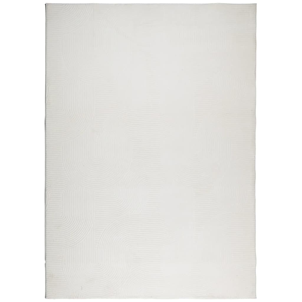 vidaXL Tapis IZA Poils courts Style scandinave Crème 200x280 cm