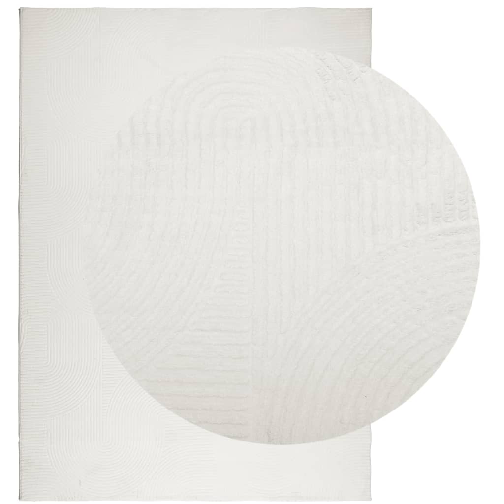 vidaXL Tapis IZA Poils courts Style scandinave Crème 200x280 cm