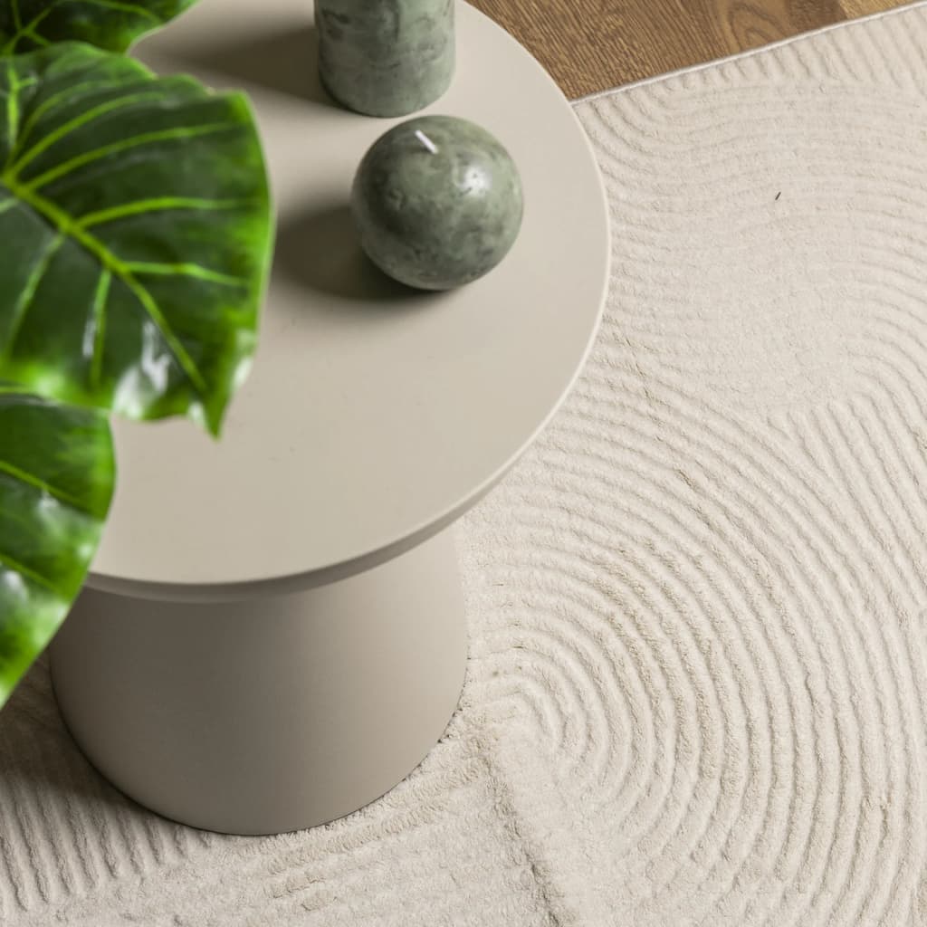 vidaXL Tapis IZA Poils courts Style scandinave Crème 200x280 cm