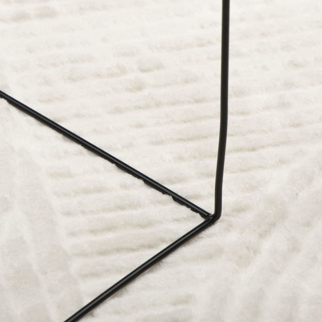 vidaXL Tapis IZA Poils courts Style scandinave Crème 200x280 cm