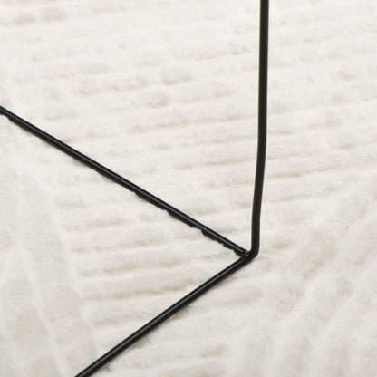 vidaXL Tapis IZA Poils courts Style scandinave Crème 200x280 cm
