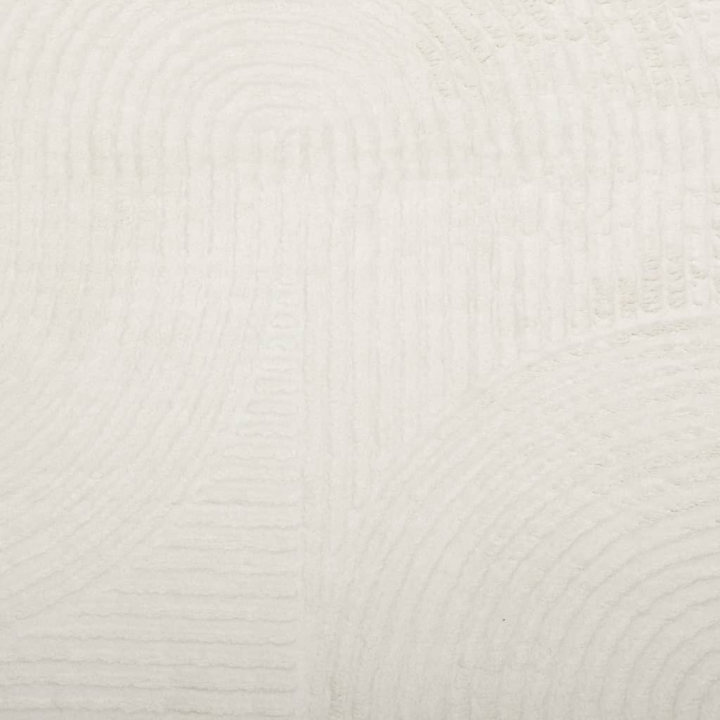 vidaXL Tapis IZA Poil court Style scandinave Crème Ø 200 cm