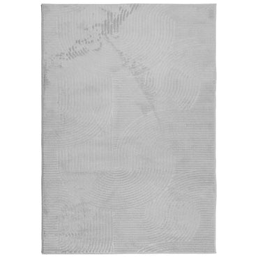 vidaXL Teppich IZA Kurzflor Skandinavischer Look Grau 120x170 cm