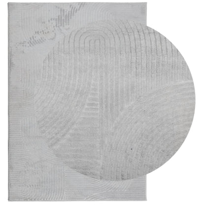 vidaXL Tapis IZA Poils courts Style scandinave Gris 140x200 cm