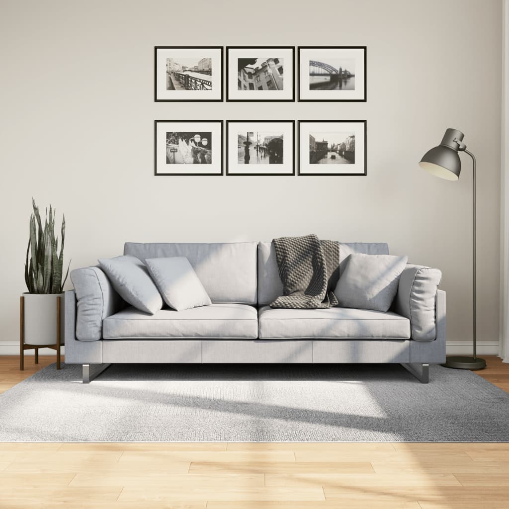 vidaXL Tapis IZA Poils courts Style scandinave Gris 140x200 cm