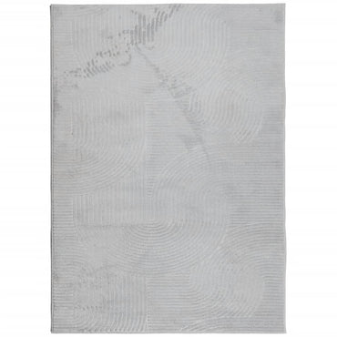 vidaXL Teppich IZA Kurzflor Skandinavischer Look Grau 200x280 cm