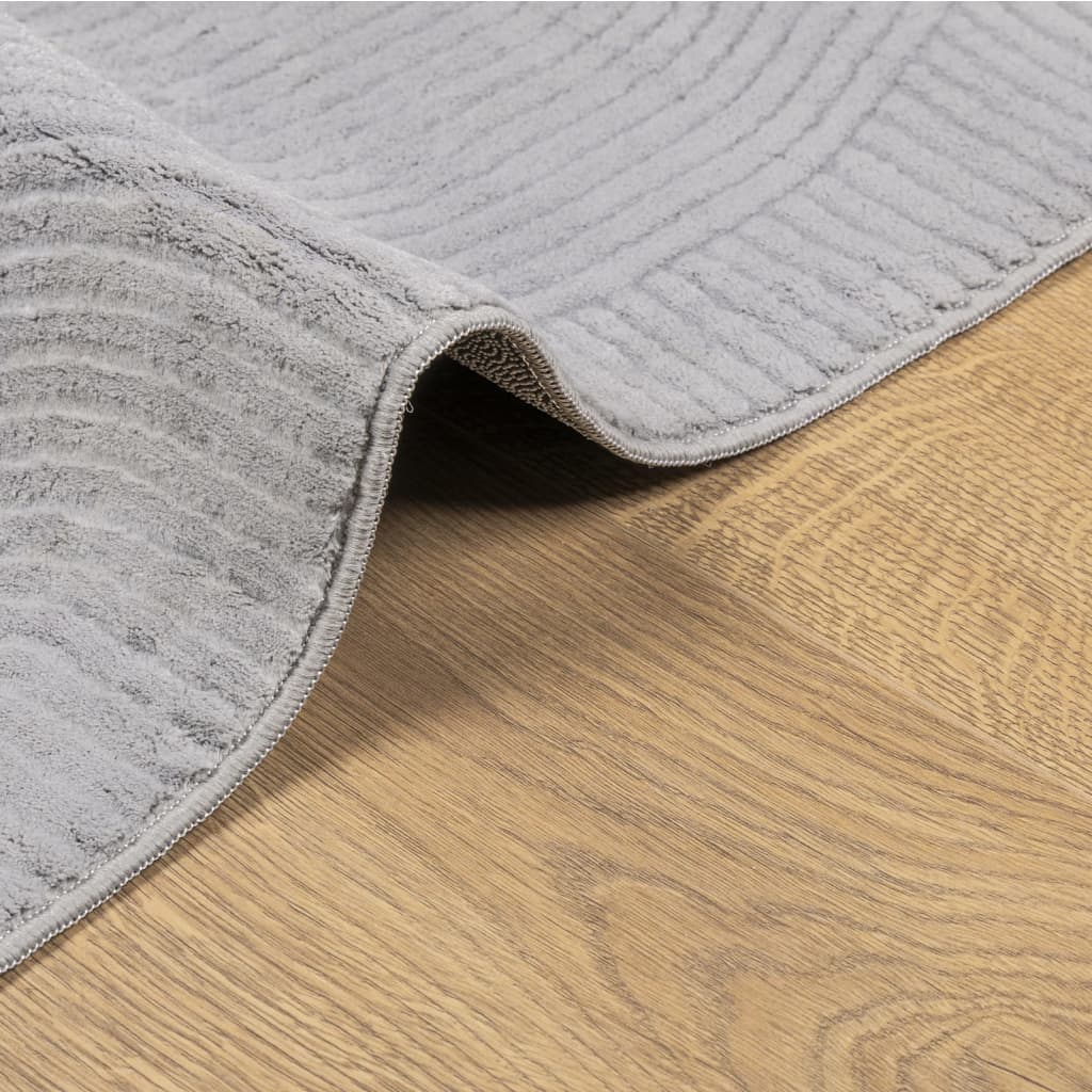 vidaXL Tapis IZA Poils courts Style scandinave Gris 200x280 cm