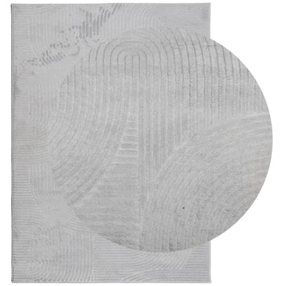 vidaXL Tapis IZA Poils courts Style scandinave Gris 240x340 cm
