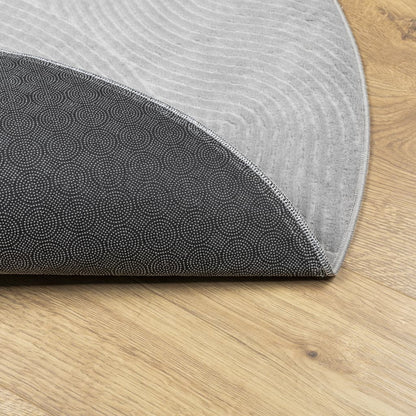 vidaXL Tapis IZA Poils courts Style scandinave Gris Ø 100 cm