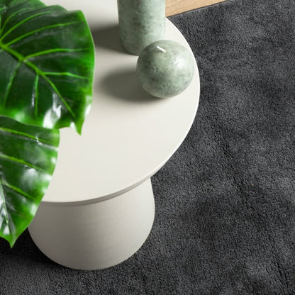 vidaXL Teppich OVIEDO Kurzflor Anthrazit 80x250 cm
