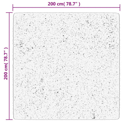 vidaXL Teppich OVIEDO Kurzflor Anthrazit 200x200 cm