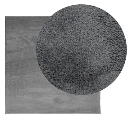 vidaXL Tapis OVIEDO Poil court Anthracite 240x240 cm