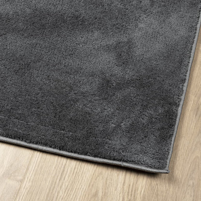 vidaXL Tapis OVIEDO Poil court Anthracite 240x240 cm