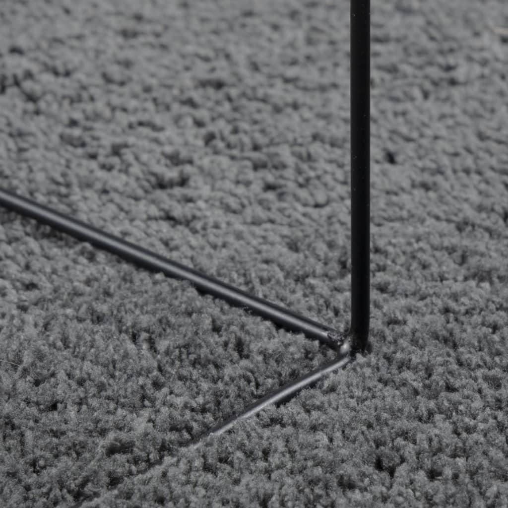 vidaXL Tapis OVIEDO Poil court Anthracite 240x240 cm