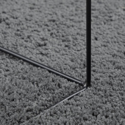 vidaXL Tapis OVIEDO Poil court Anthracite 240x240 cm