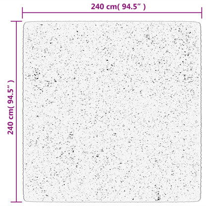 vidaXL Tapis OVIEDO Poil court Anthracite 240x240 cm