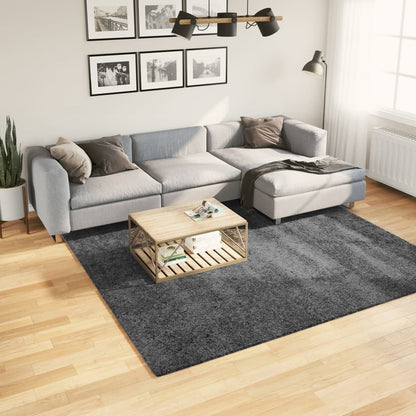 vidaXL Tapis OVIEDO Poil court Anthracite 240x240 cm