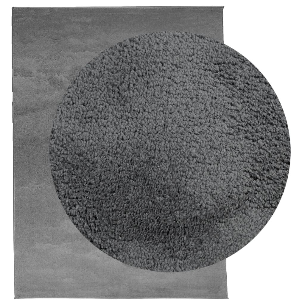 vidaXL Tapis OVIEDO Poil court Anthracite 240x340 cm