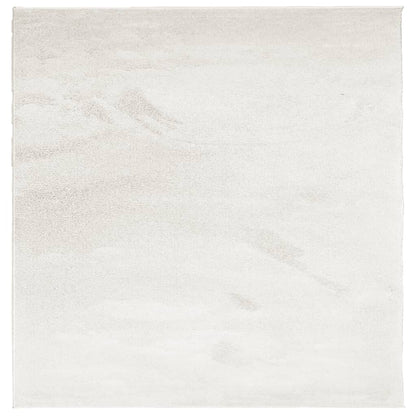 vidaXL Tapis OVIEDO Poil court Beige 120x120 cm