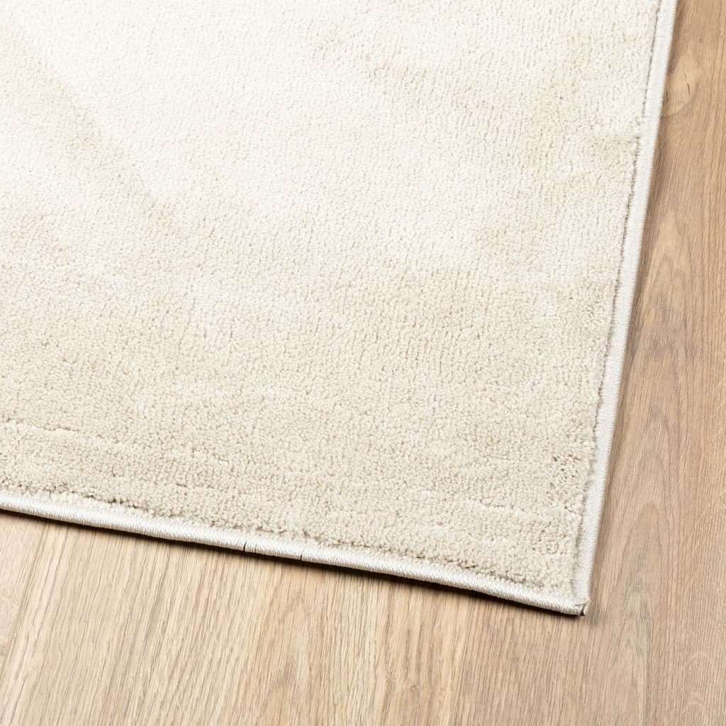 vidaXL Tapis OVIEDO Poils courts Beige 120x170 cm