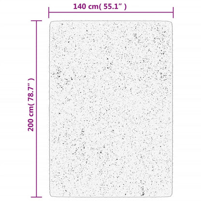 vidaXL Teppich OVIEDO Kurzflor Beige 140x200 cm
