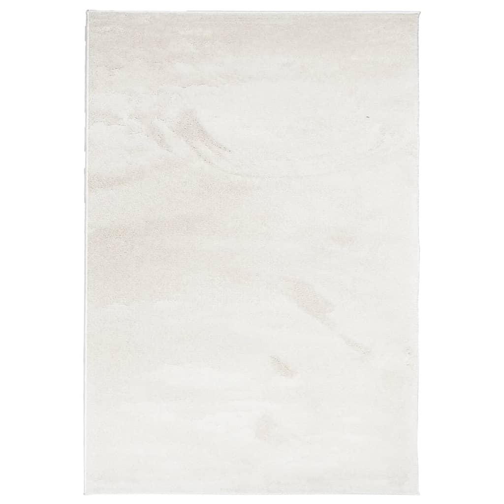 vidaXL Teppich OVIEDO Kurzflor Beige 160x230 cm