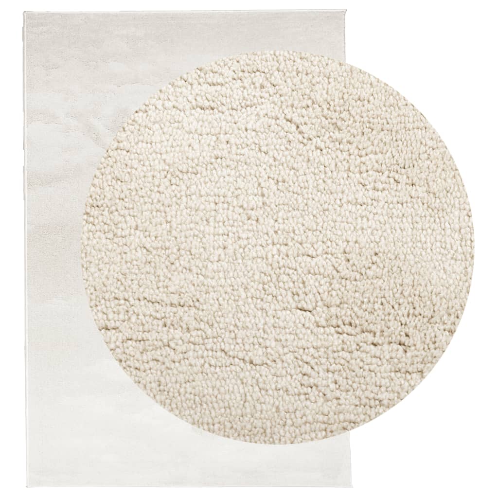 vidaXL Teppich OVIEDO Kurzflor Beige 160x230 cm