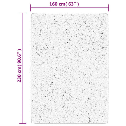 vidaXL Teppich OVIEDO Kurzflor Beige 160x230 cm