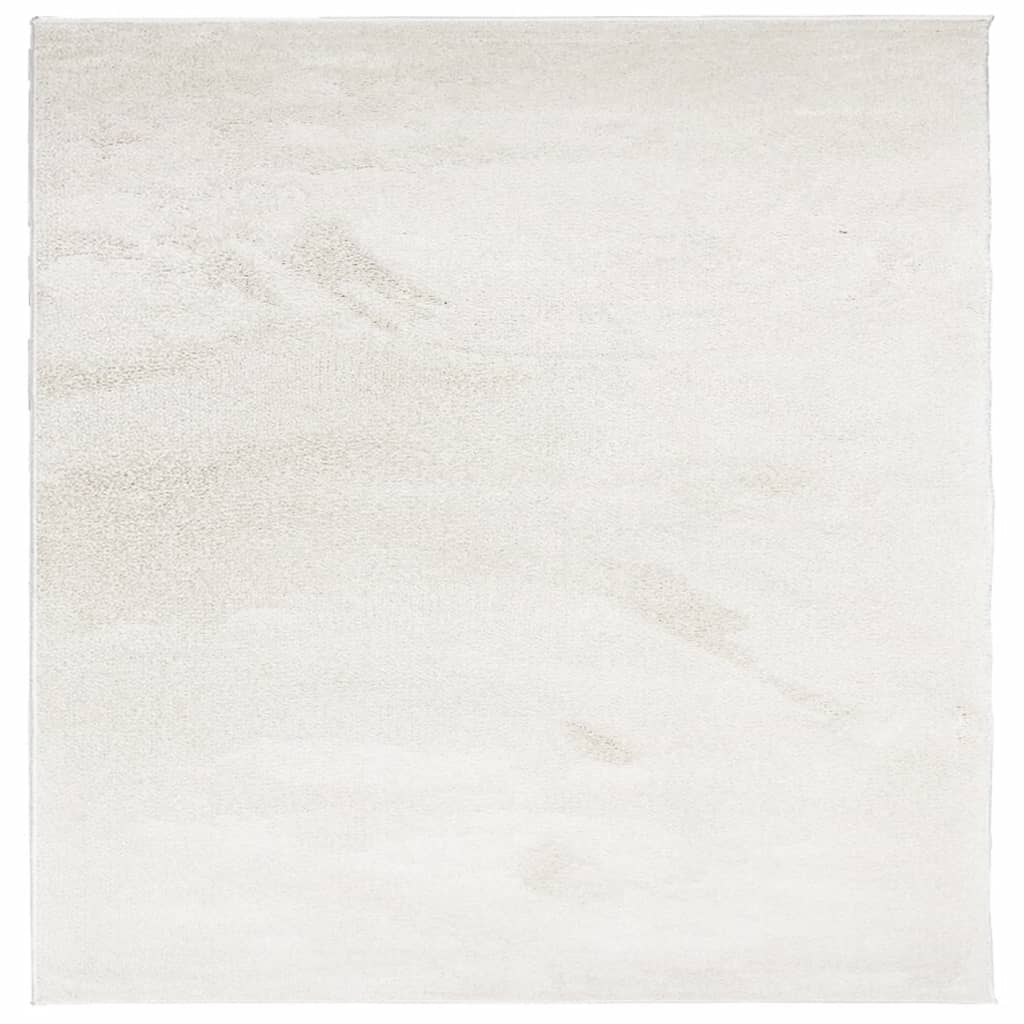 vidaXL Teppich OVIEDO Kurzflor Beige 200x200 cm