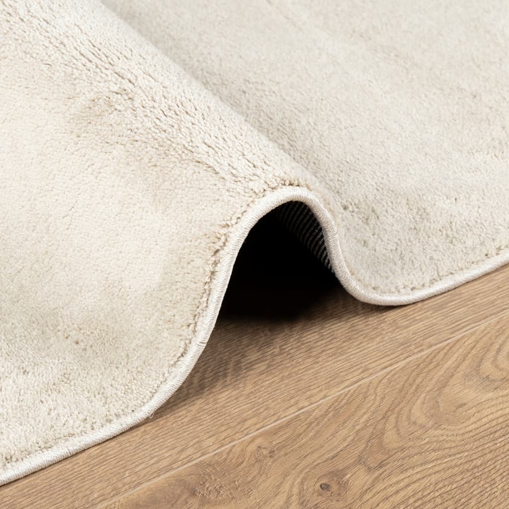 vidaXL Tapis OVIEDO Poil court Beige 240x240 cm