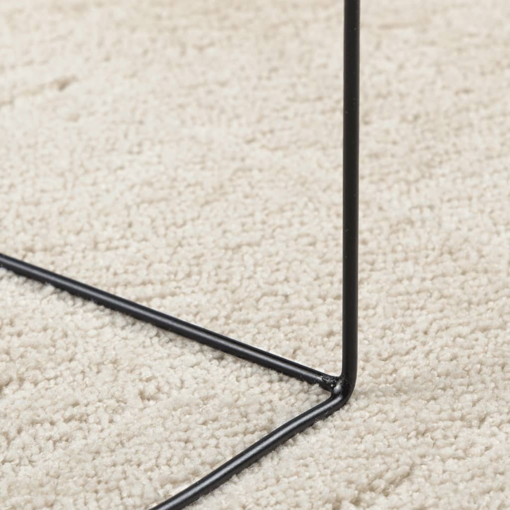 vidaXL Tapis OVIEDO Poils courts Beige Ø 120 cm