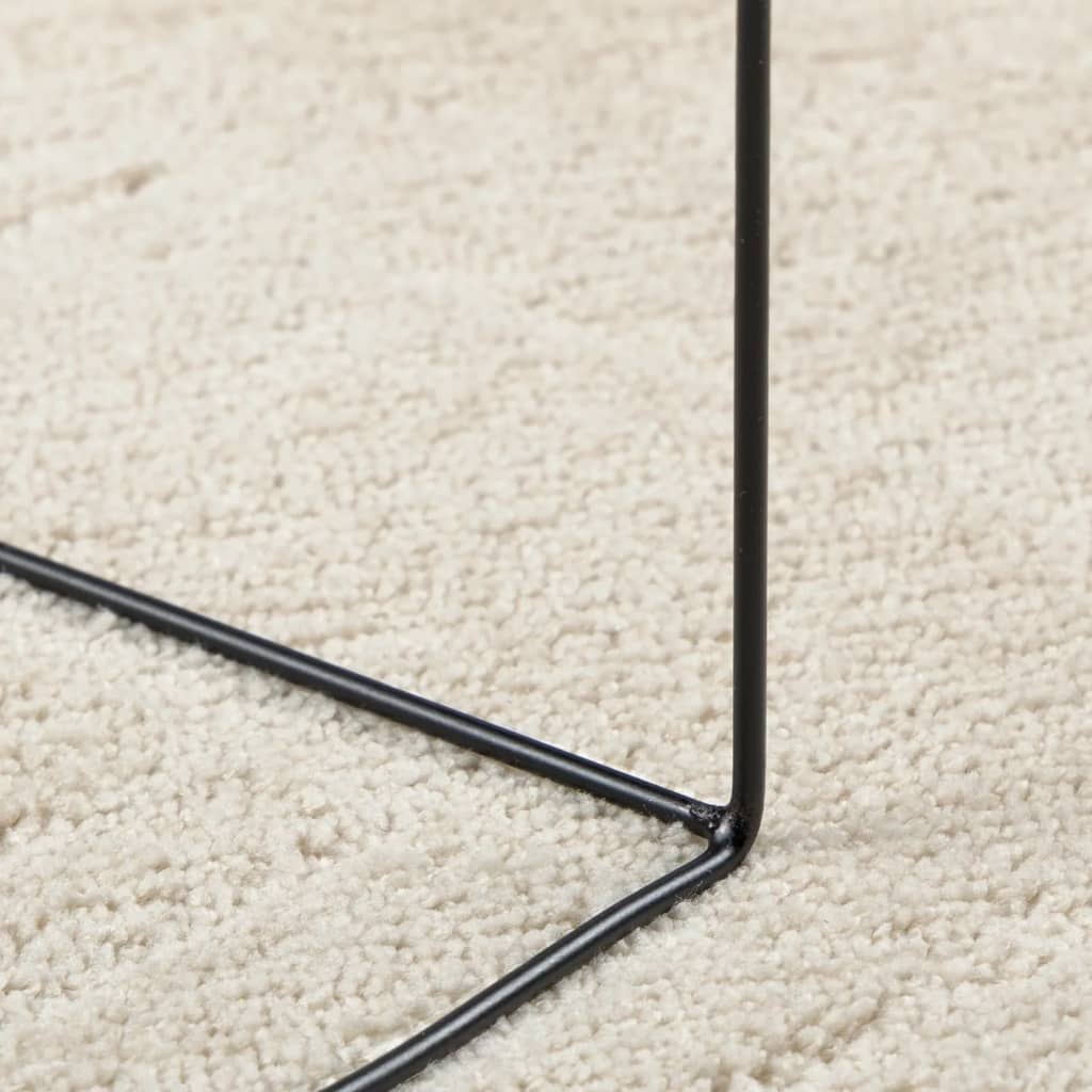 vidaXL Teppich OVIEDO Kurzflor Beige Ø 160 cm