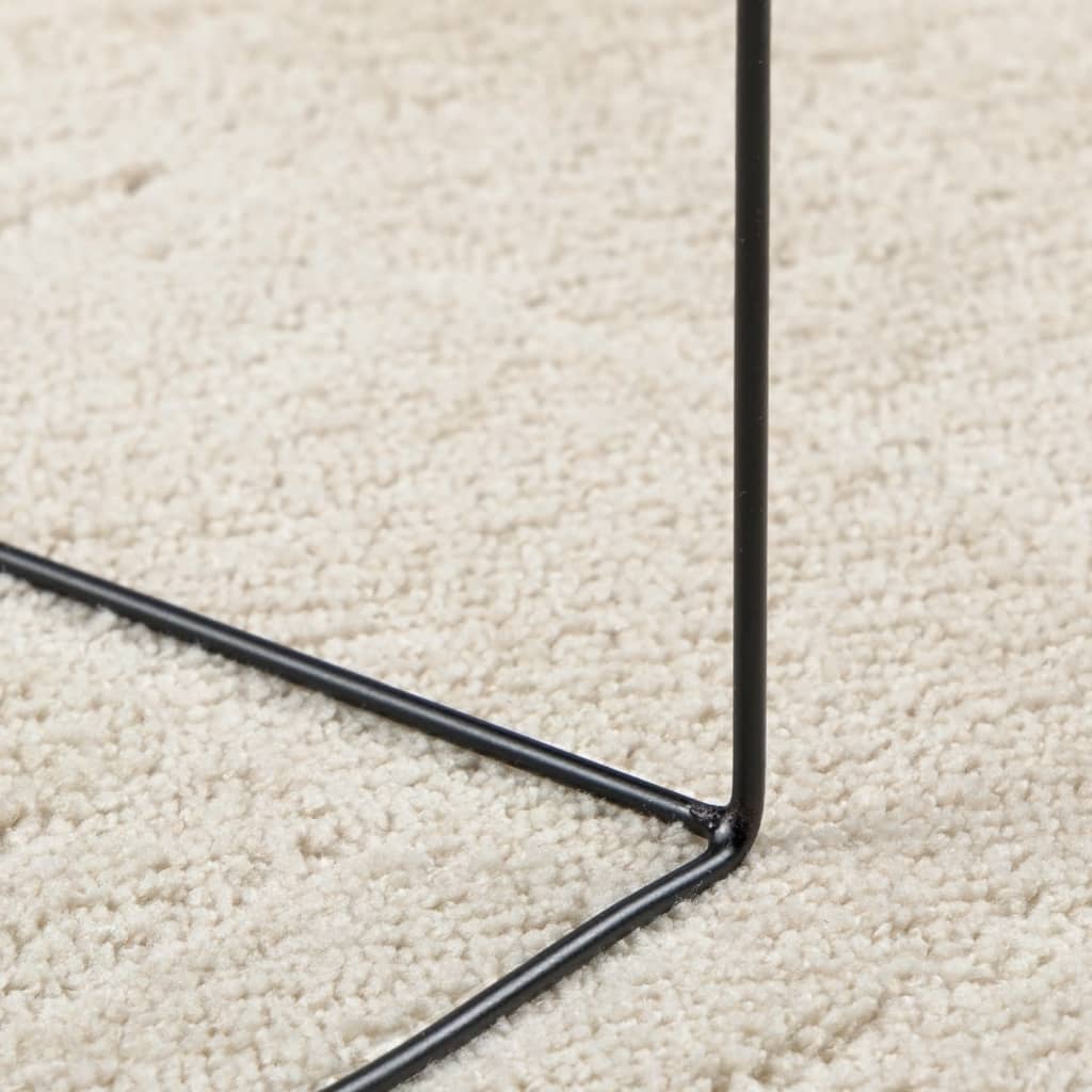 vidaXL Tapis OVIEDO Poils courts Beige Ø 200 cm