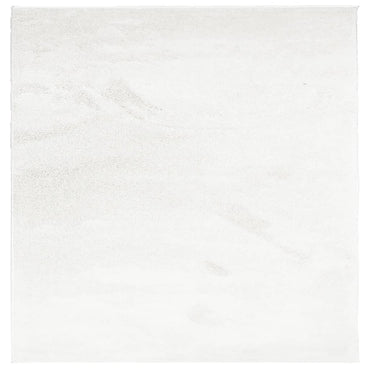 vidaXL Tapis OVIEDO Poil court Crème 120x120 cm