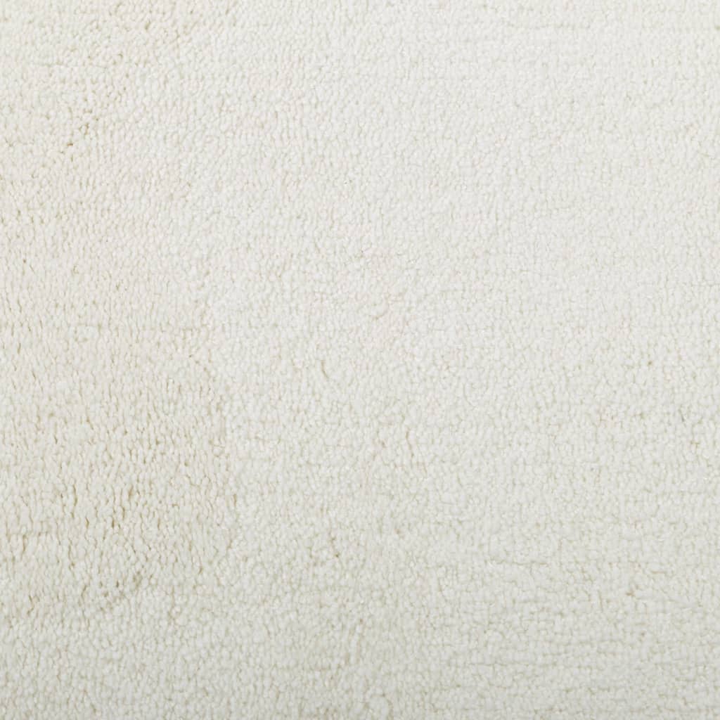 vidaXL Tapis OVIEDO Poil court Crème 120x120 cm