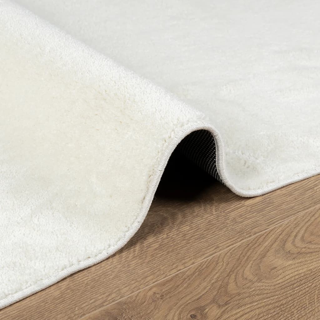 vidaXL Tapis OVIEDO Poil Court Crème 140x200 cm