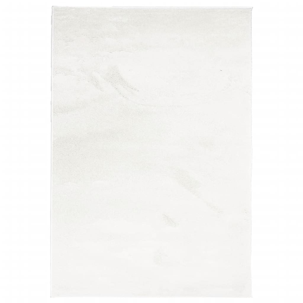vidaXL Tapis OVIEDO à poils courts Crème 160x230 cm