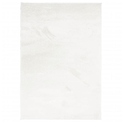 vidaXL Tapis OVIEDO à poils courts Crème 160x230 cm