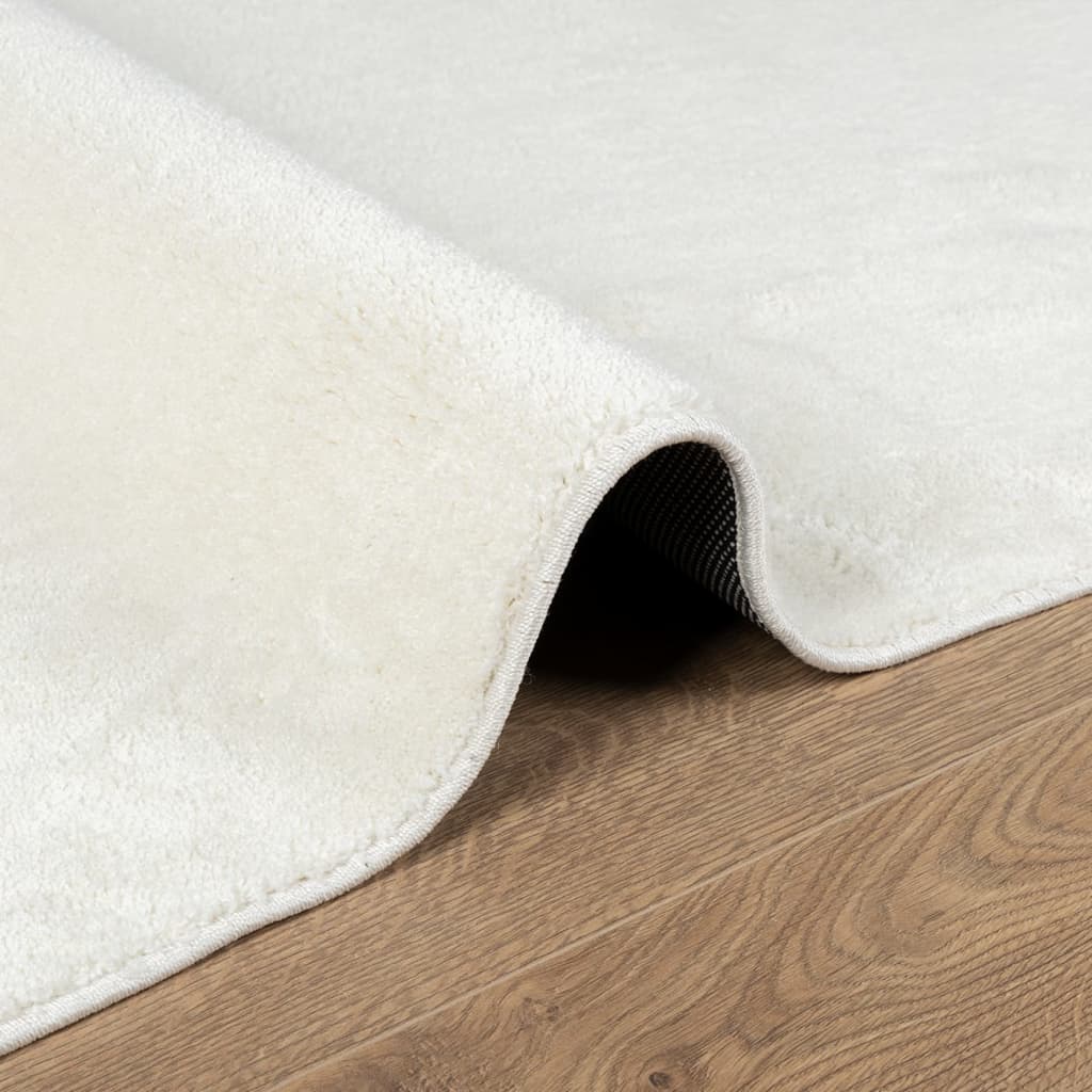 vidaXL Tapis OVIEDO à poils courts Crème 160x230 cm