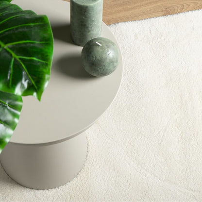vidaXL Tapis OVIEDO à poils courts Crème 160x230 cm