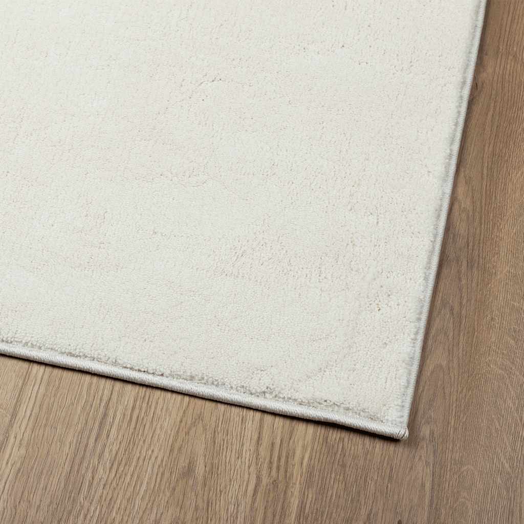 vidaXL Tapis OVIEDO Poil court Crème 200x200 cm