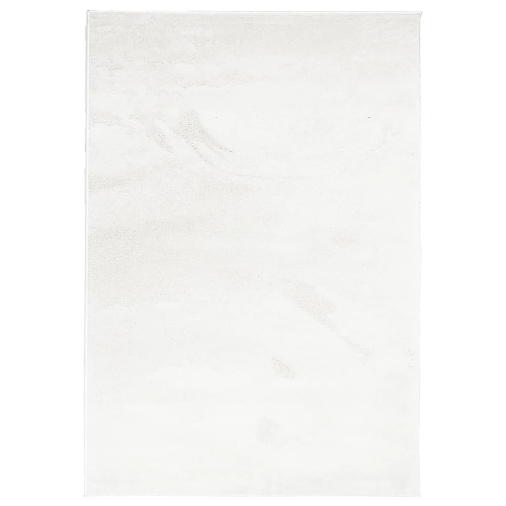vidaXL Tapis OVIEDO Poil court Crème 200x280 cm