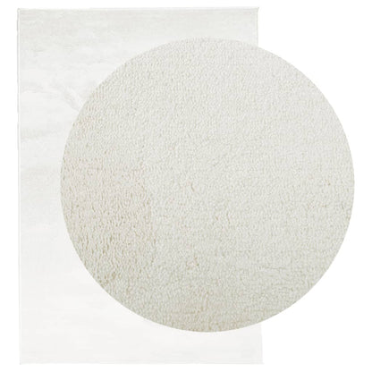 vidaXL Tapis OVIEDO Poil court Crème 200x280 cm