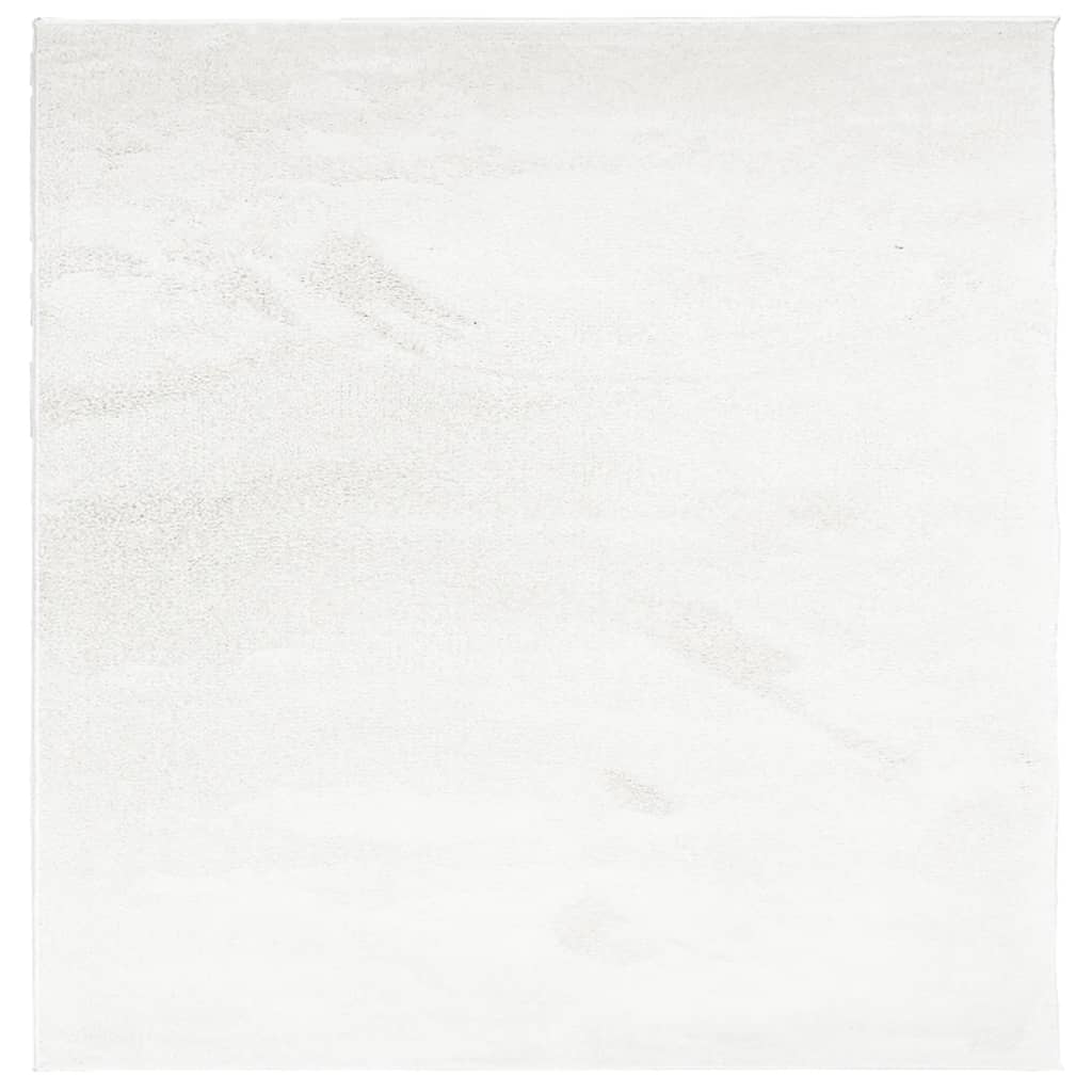 vidaXL Tapis OVIEDO Poils courts Crème 240x240 cm