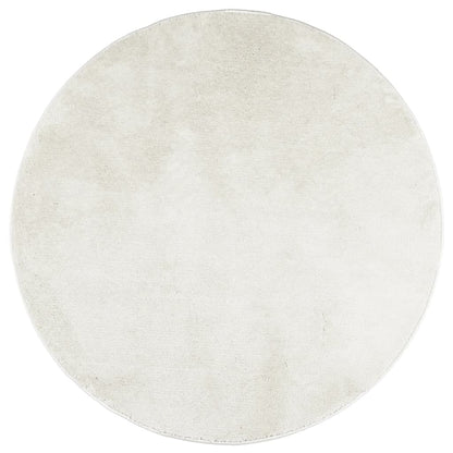 vidaXL Tapis OVIEDO Poil court Crème Ø 120 cm