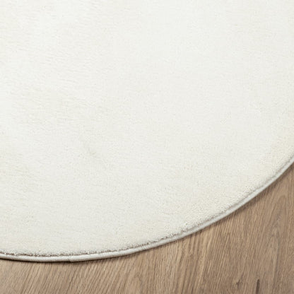 vidaXL Tapis OVIEDO Poil court Crème Ø 120 cm