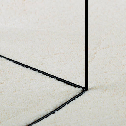 vidaXL Tapis OVIEDO Poil court Crème Ø 120 cm