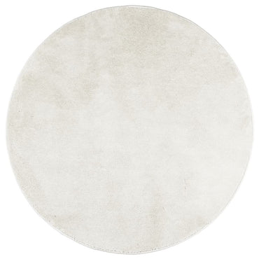 vidaXL Teppich OVIEDO Kurzflor Creme Ø 200 cm