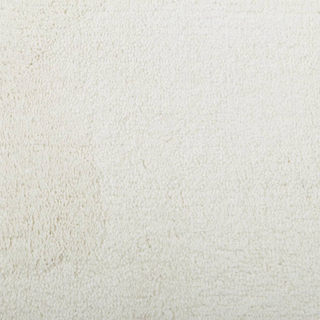 vidaXL Teppich OVIEDO Kurzflor Creme Ø 200 cm